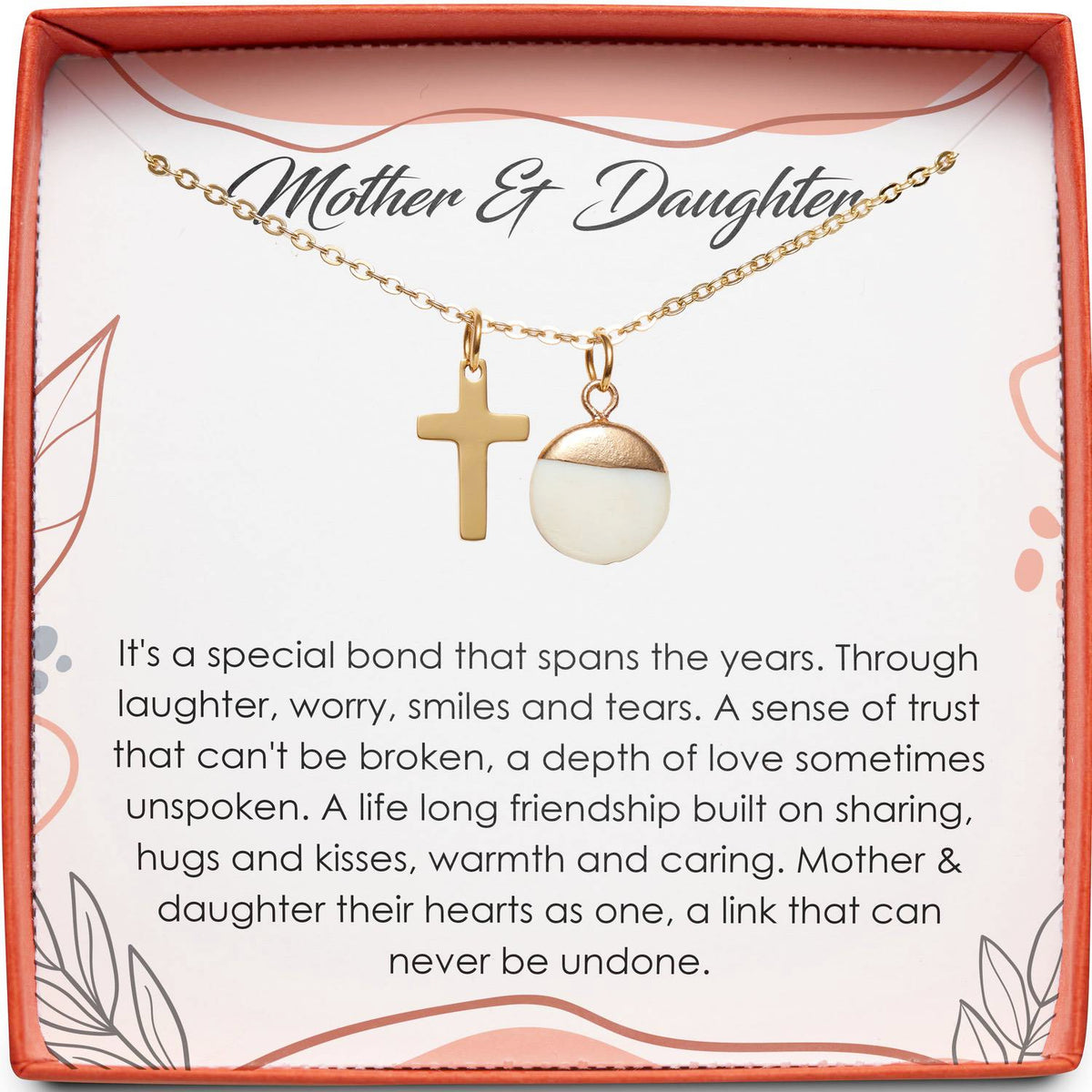 Mother &amp; Daughter | Special Bond | Cross Necklace