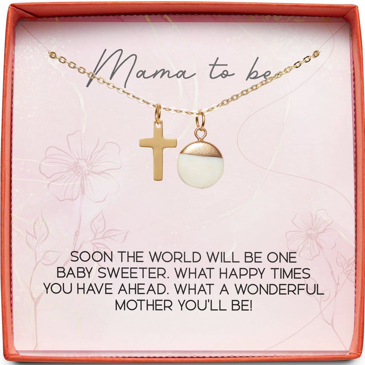 Mama to Be | One Baby Sweeter | Cross Necklace