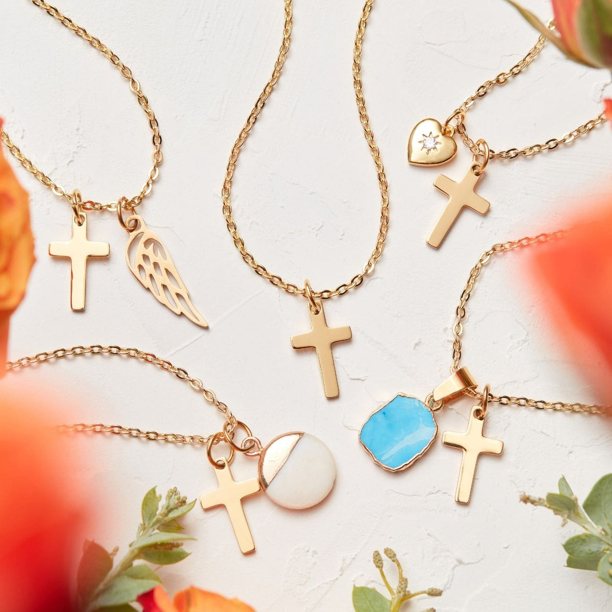 Only a Godmother | Keep Secrets Like a Sister | Cross Necklace