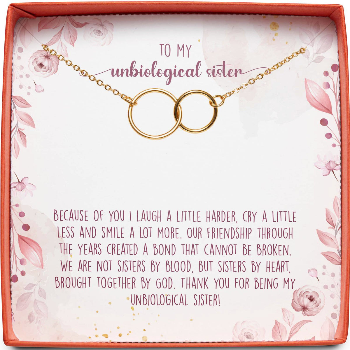To My Unbiological Sister | Bond That Cannot Be Broken | Interlocking Circles