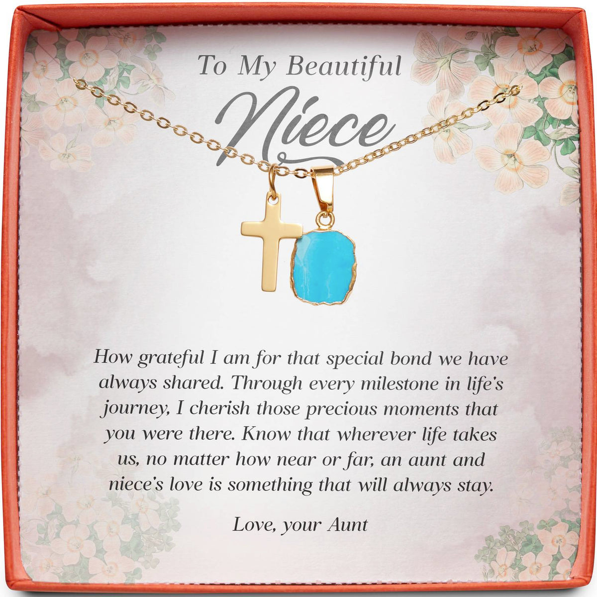 To My Beautiful Niece | Special Bond We Have Always Shared | Cross Necklace