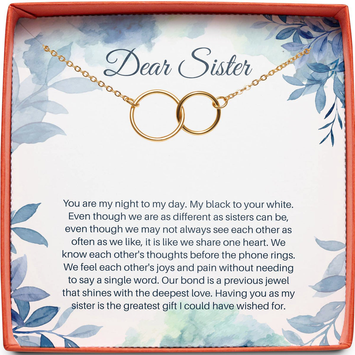 Dear Sister | Night to My Day | Interlocking Circles