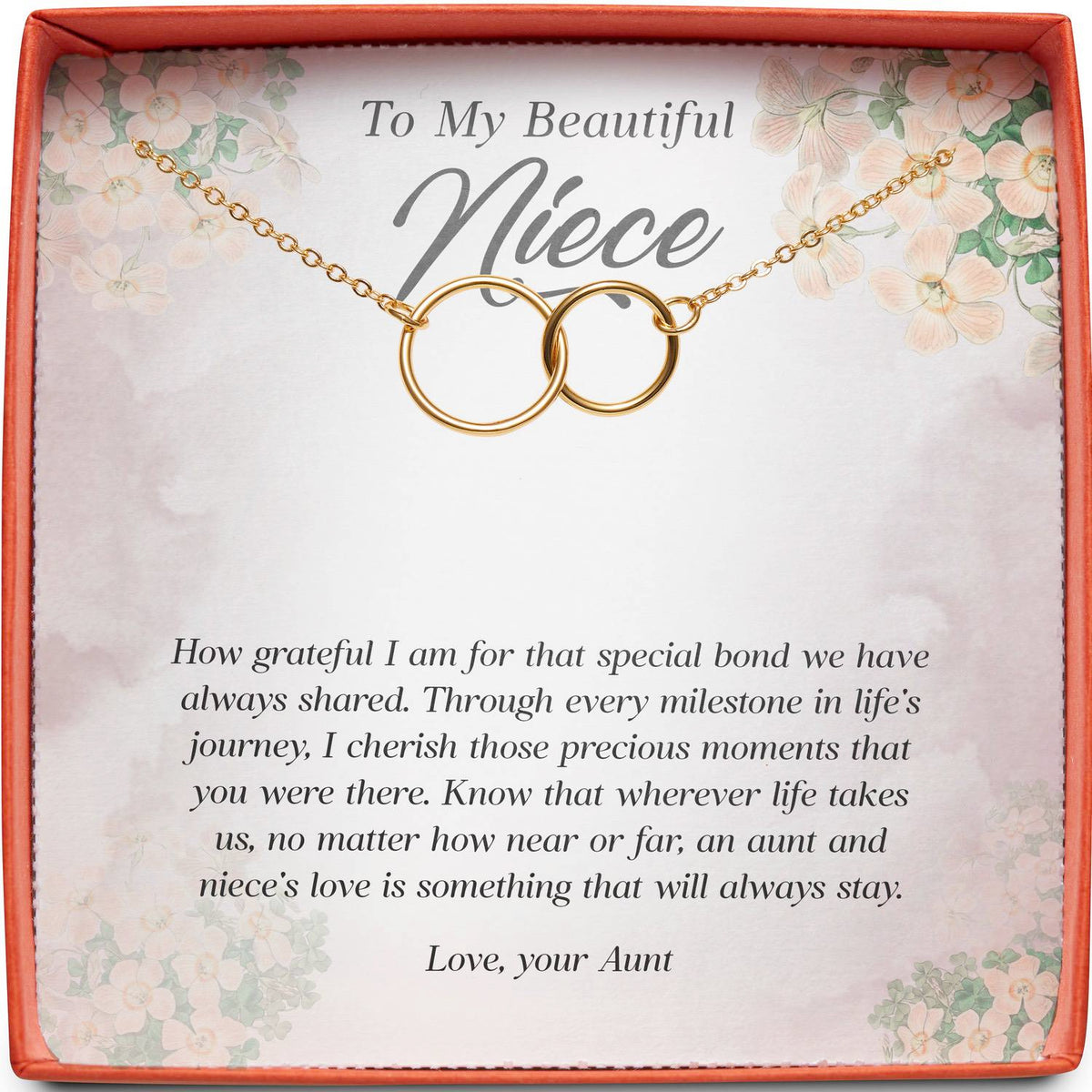 To My Beautiful Niece | Special Bond We Have Always Shared | Interlocking Circles