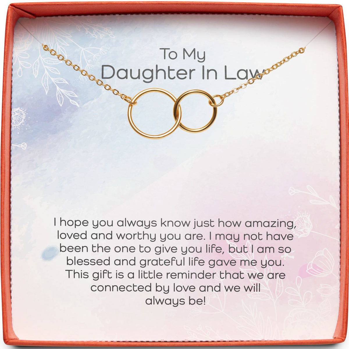 To My Daughter in Law | Connected By Love | Interlocking Circles