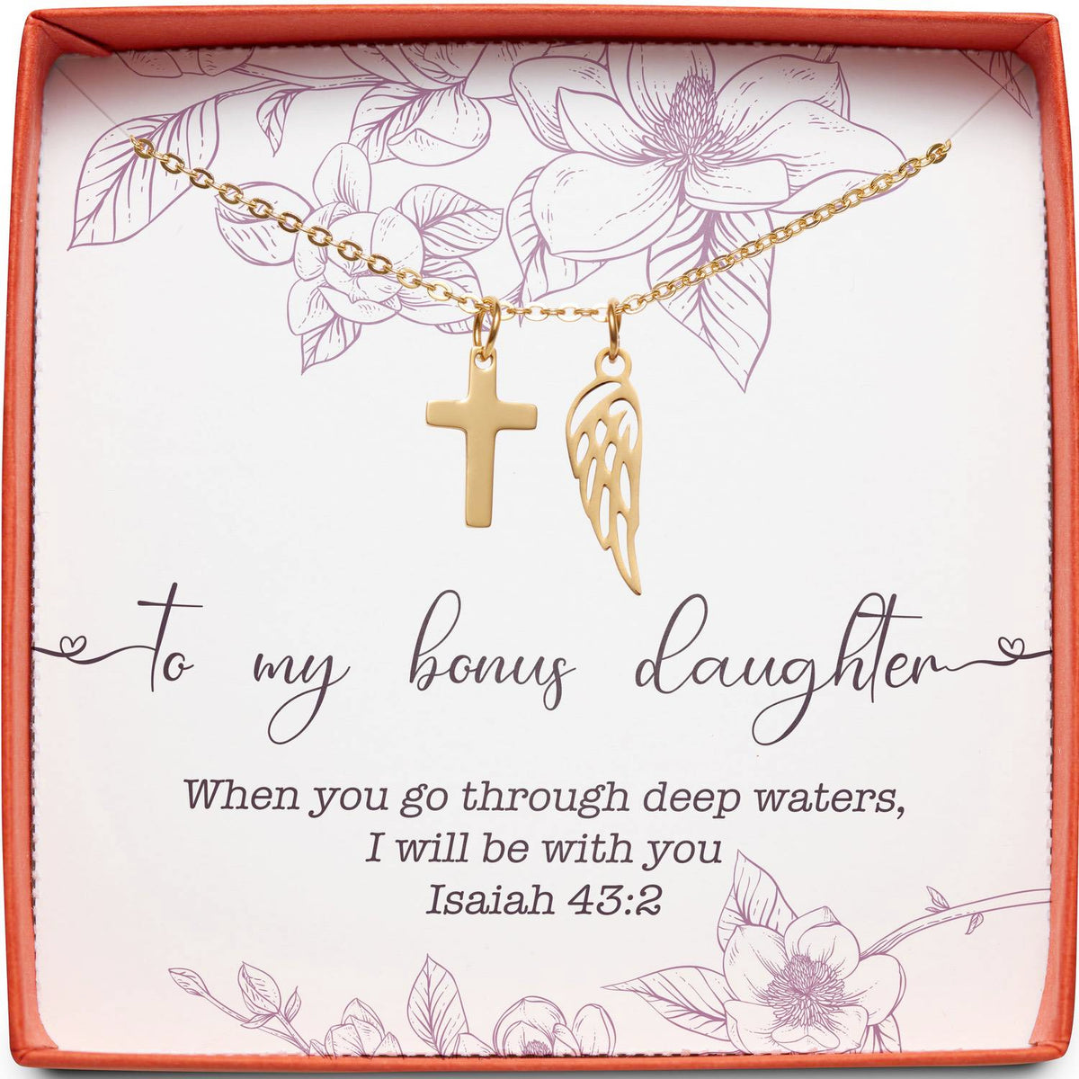 To My Amazing Bonus Daughter Signature Style Name Necklace, Birthday G –  All Family Gear Collections