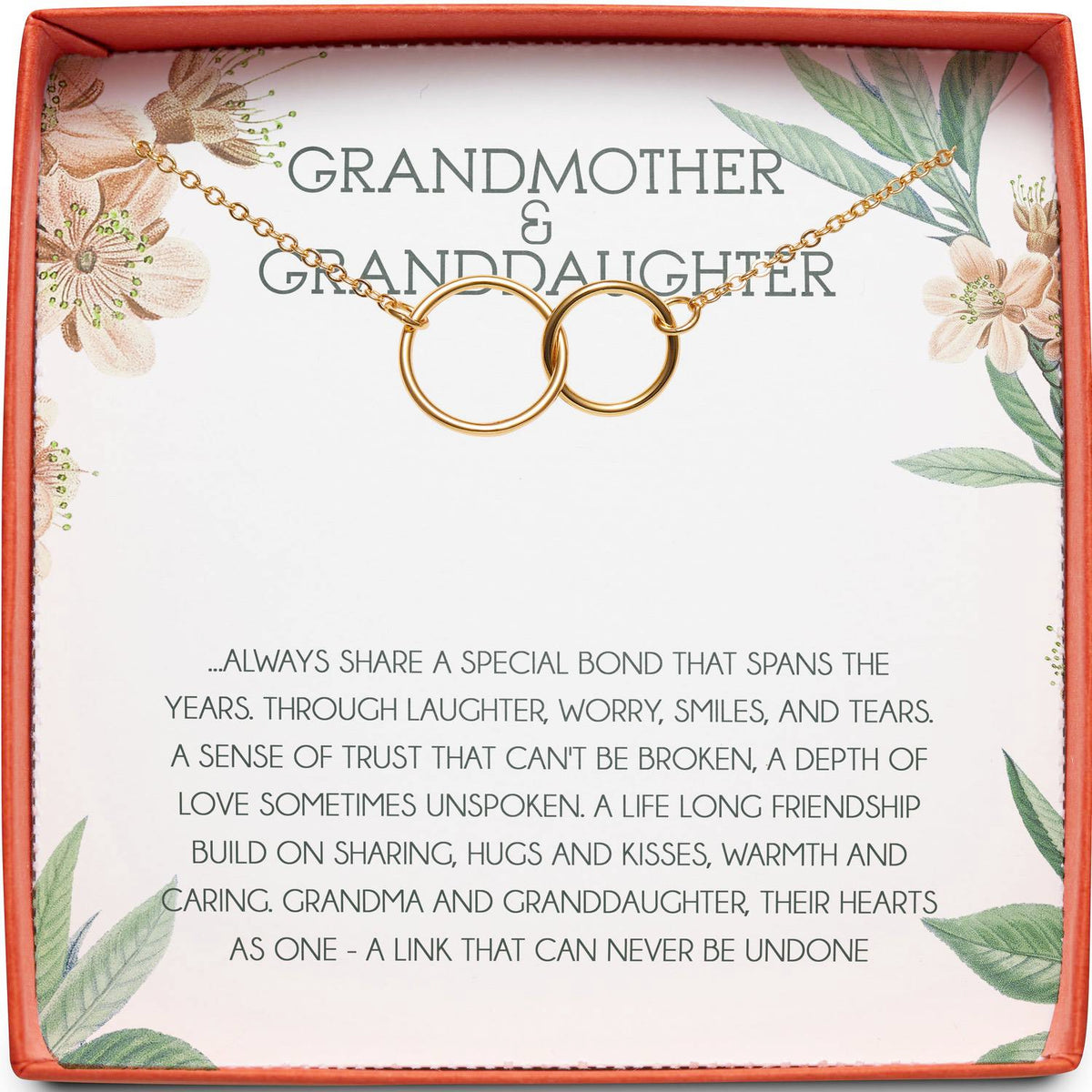 Grandmother &amp; Granddaughter | Special Bond That Spans the Years | Interlocking Circles