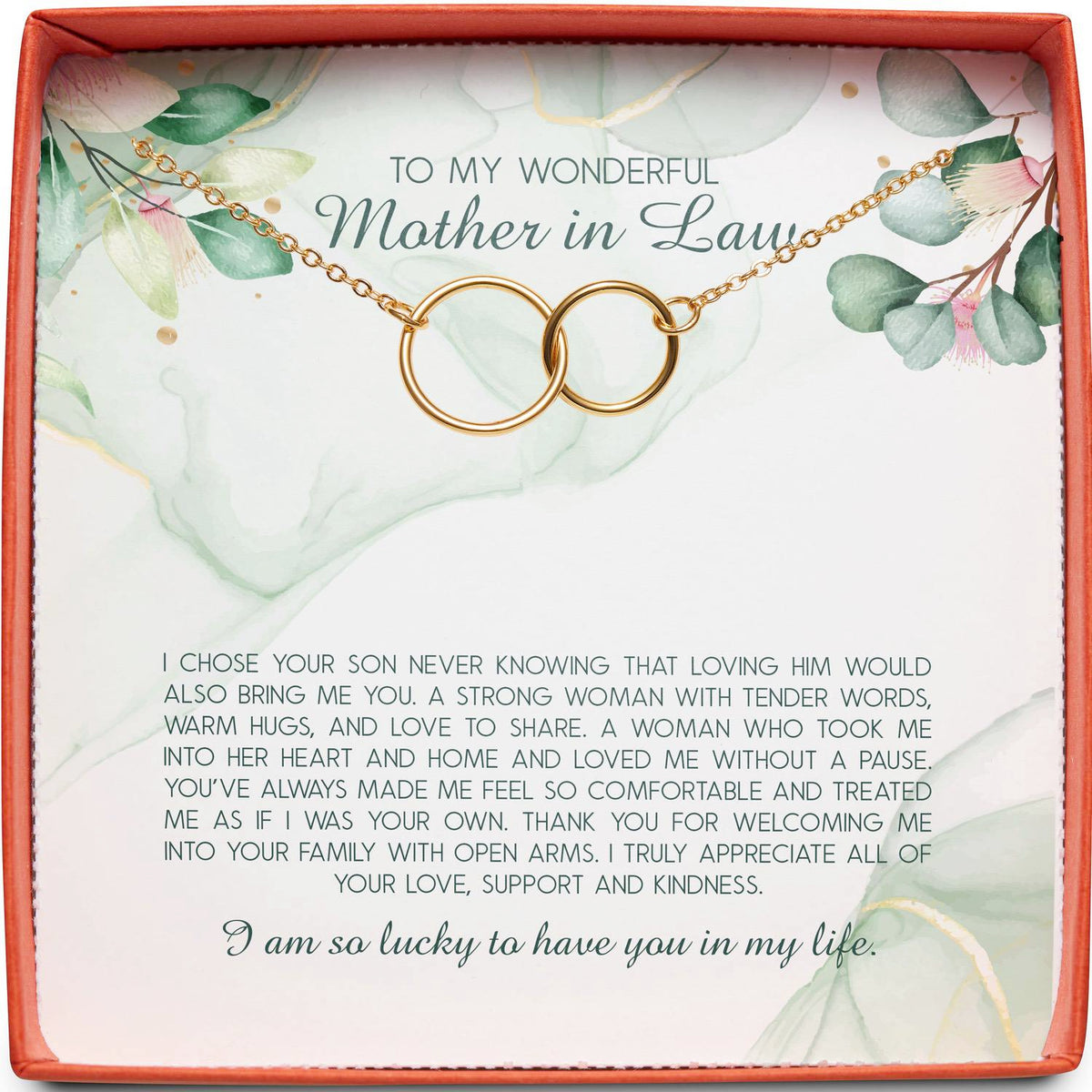 To My Wonderful Mother in Law | I Chose Your Son | Interlocking Circles