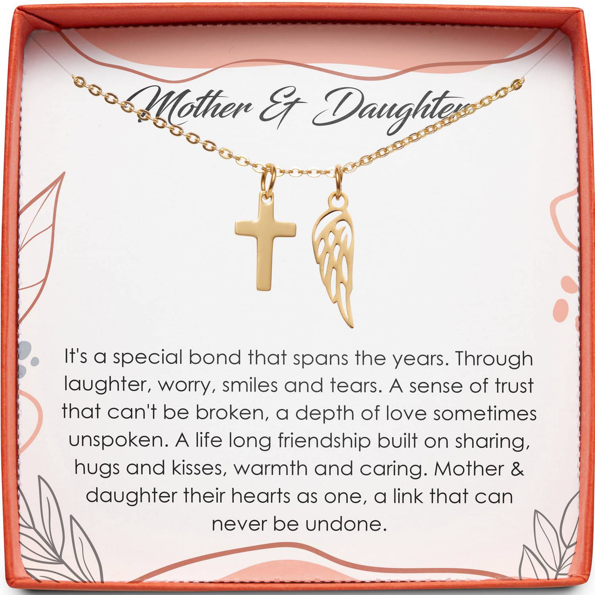 Mother &amp; Daughter | Special Bond | Cross Necklace