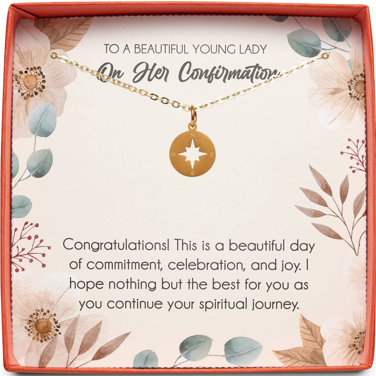 To A Beautiful Young Lady On Her Confirmation | Spiritual Journey | Compass Necklace