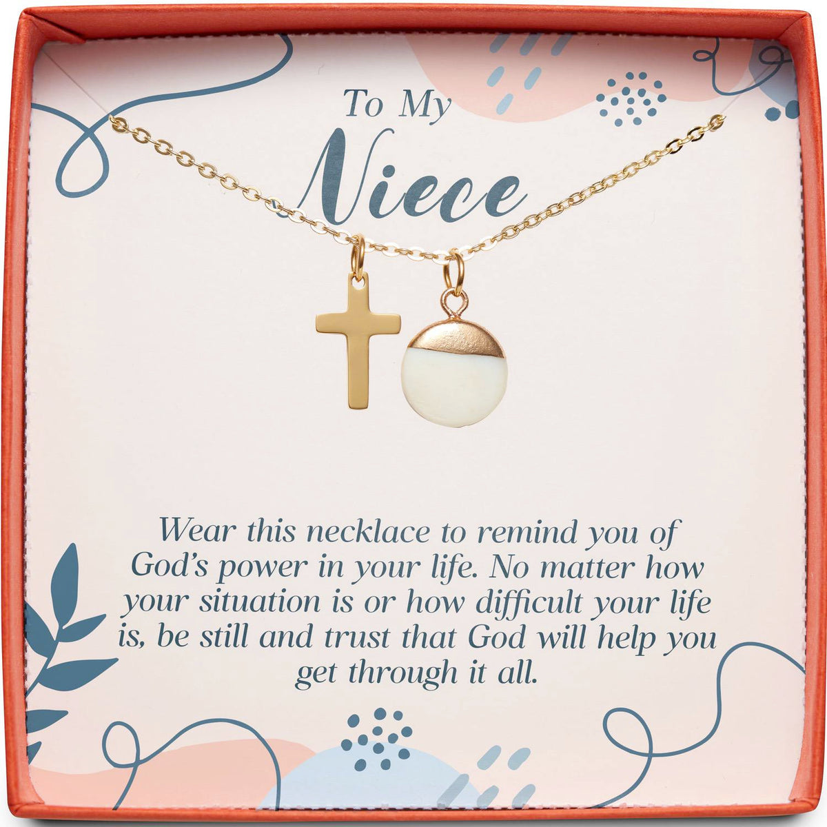 To My Niece | God&#39;s Power in Your Life | Cross Necklace