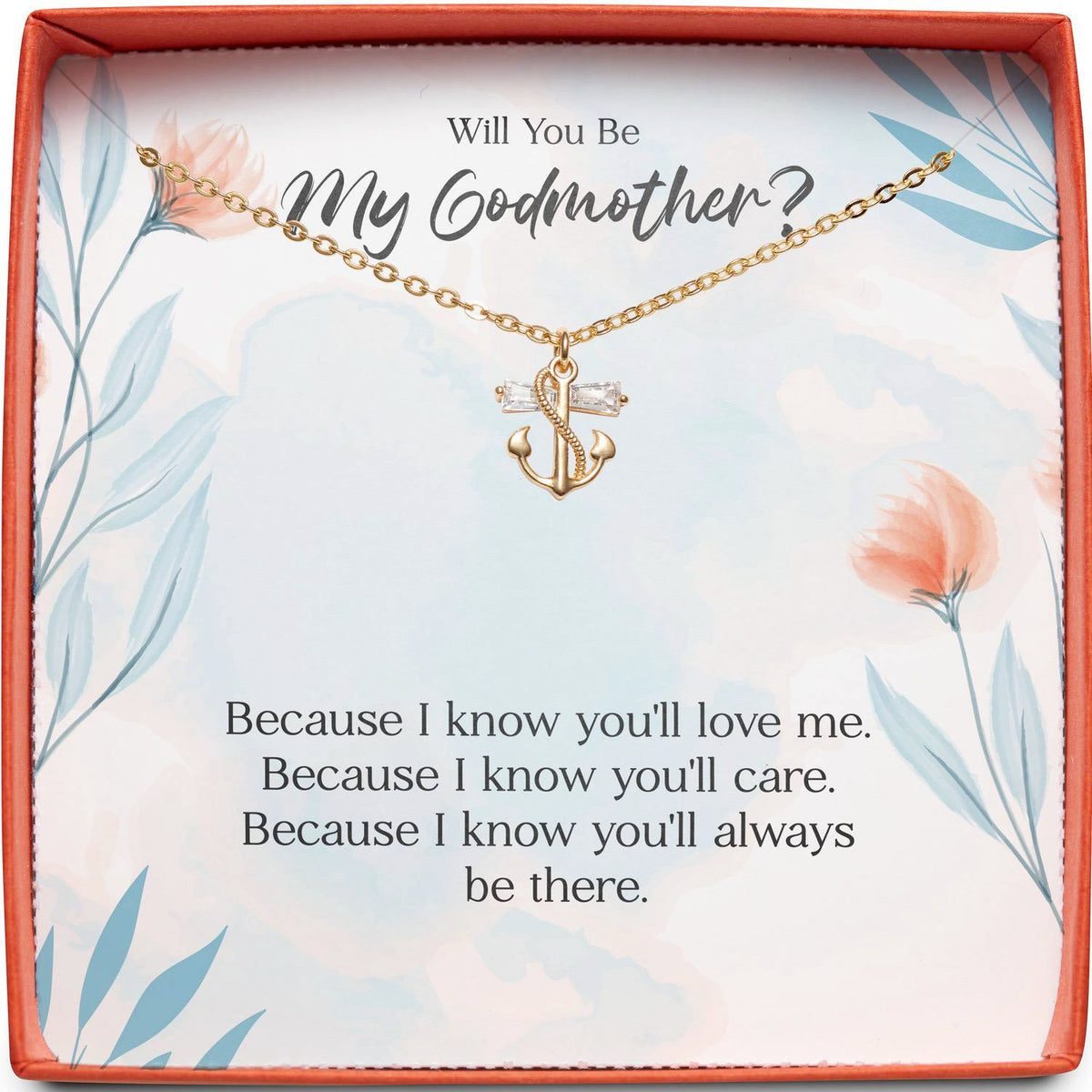 Will You Be My Godmother? | You&#39;ll Always Be There | Anchor Necklace