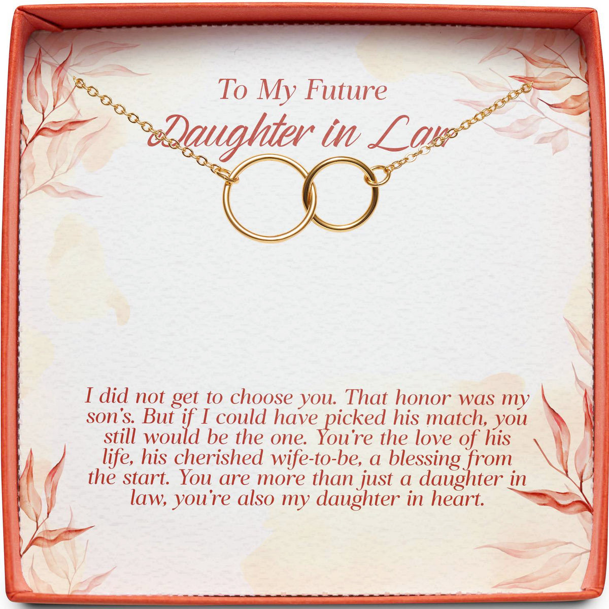 To My Future Daughter in Law | That Honor Was My Son&#39;s | Interlocking Circles