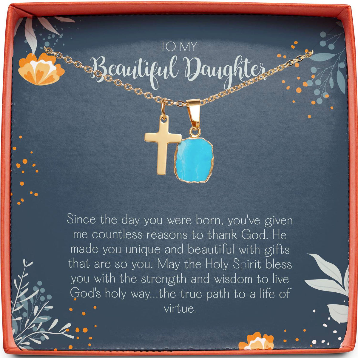 To My Beautiful Daughter | Reasons to Thank God | Cross Necklace