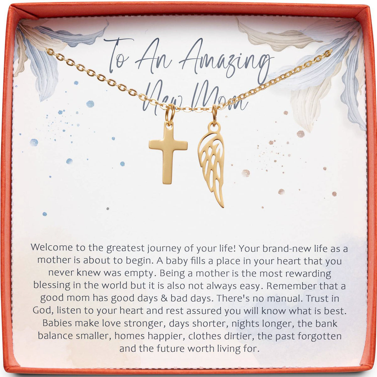 To An Amazing New Mom | Future Worth Living For | Cross Necklace