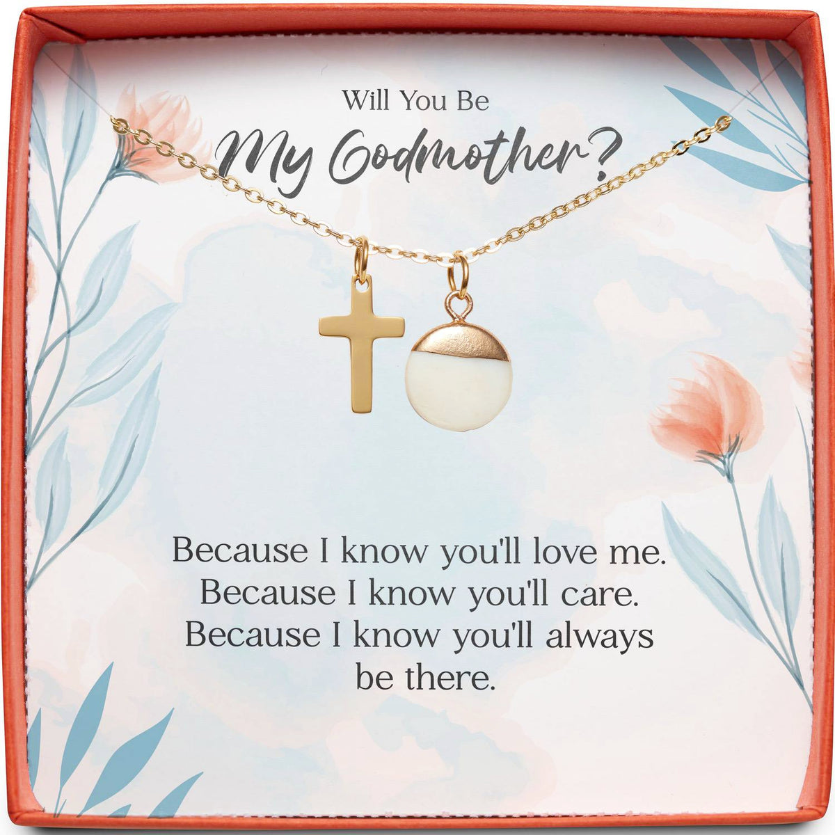 Will You Be My Godmother? | You&#39;ll Always Be There | Cross Necklace