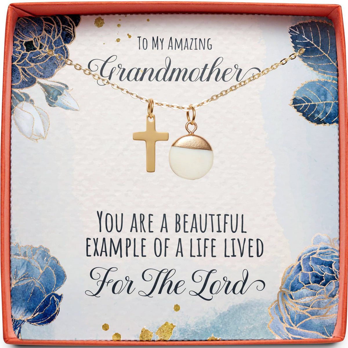 To My Amazing Grandmother | Life Lived for the Lord | Cross Necklace