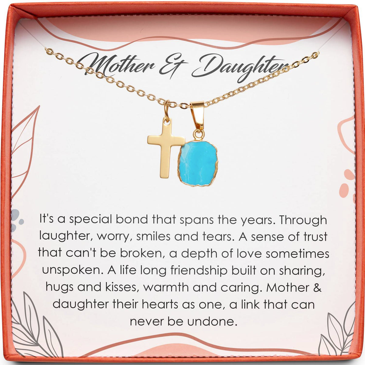 Mother &amp; Daughter | Special Bond | Cross Necklace