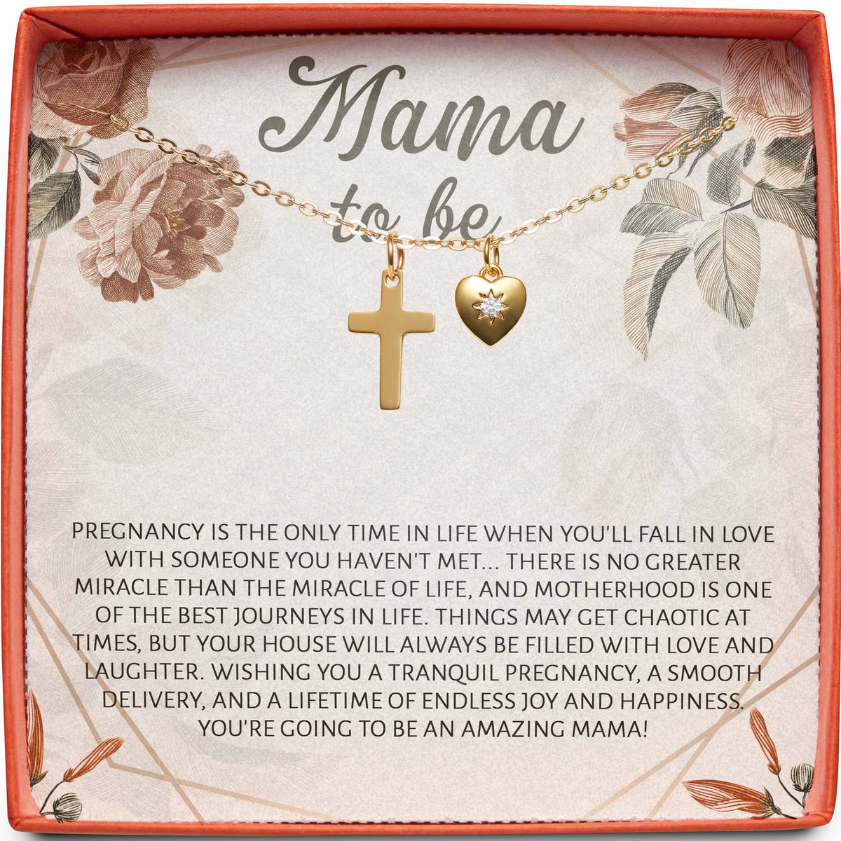 Mama To Be | No Greater Miracle | Cross Necklace