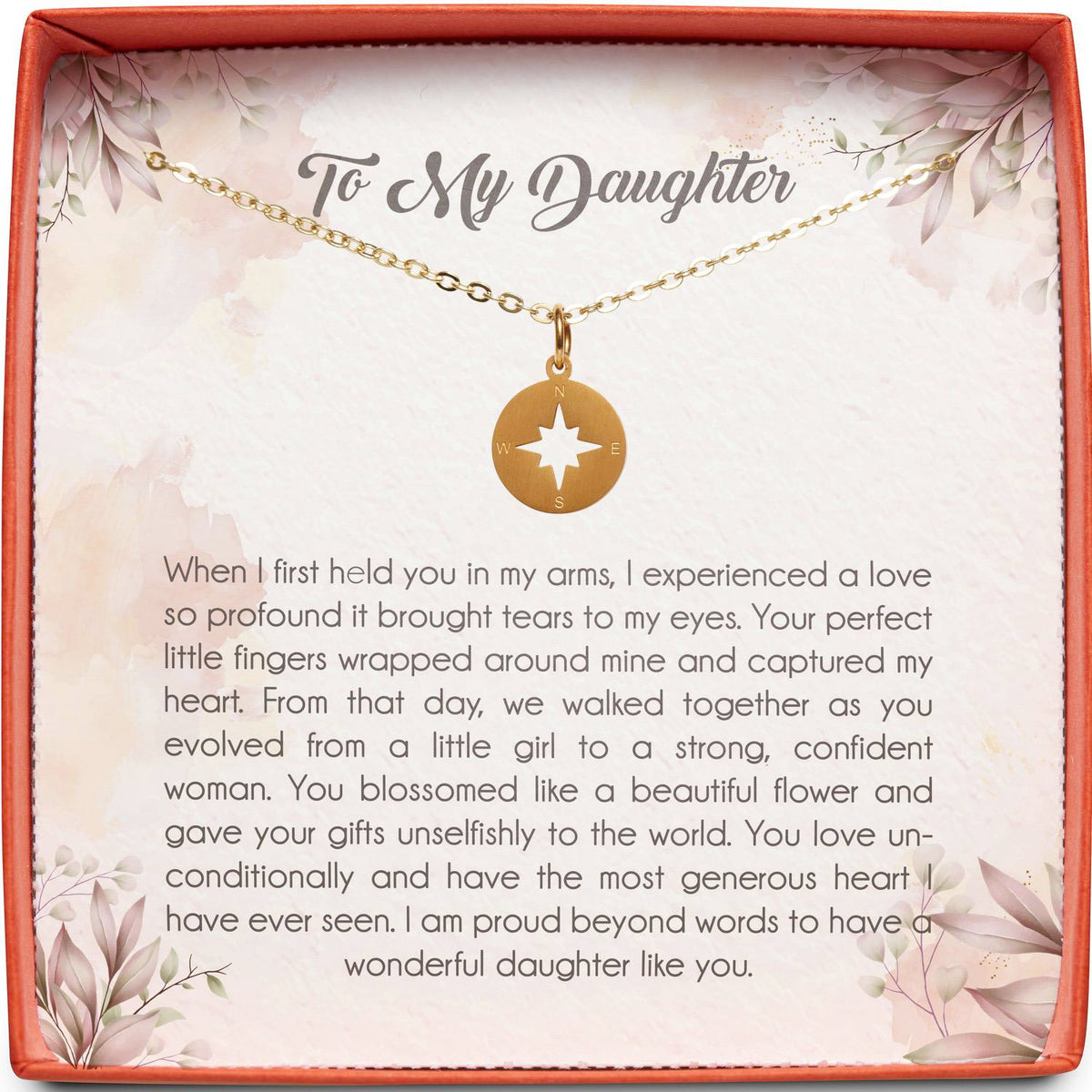 To My Daughter | Love So Profound | Compass Necklace