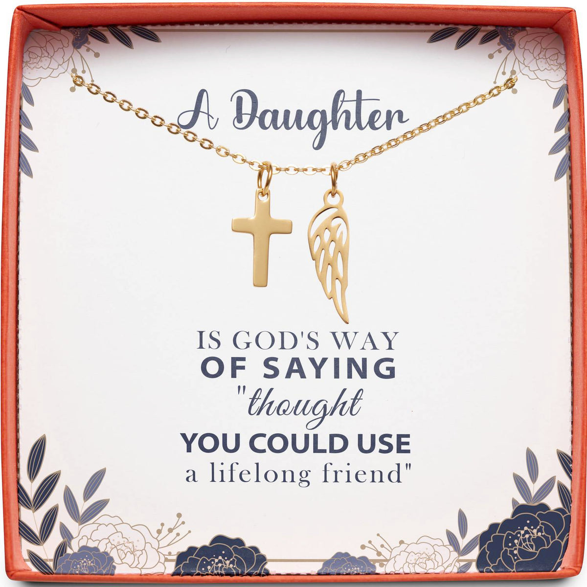 Gift for Daughter | Lifelong Friend | Cross Necklace