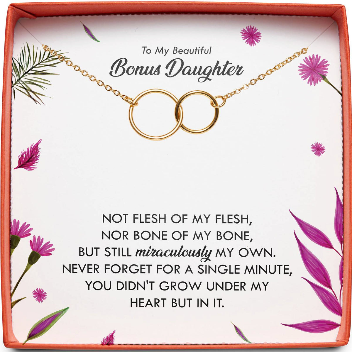To My Beautiful Bonus Daughter | Still Miraculously My Own | Interlocking Circles