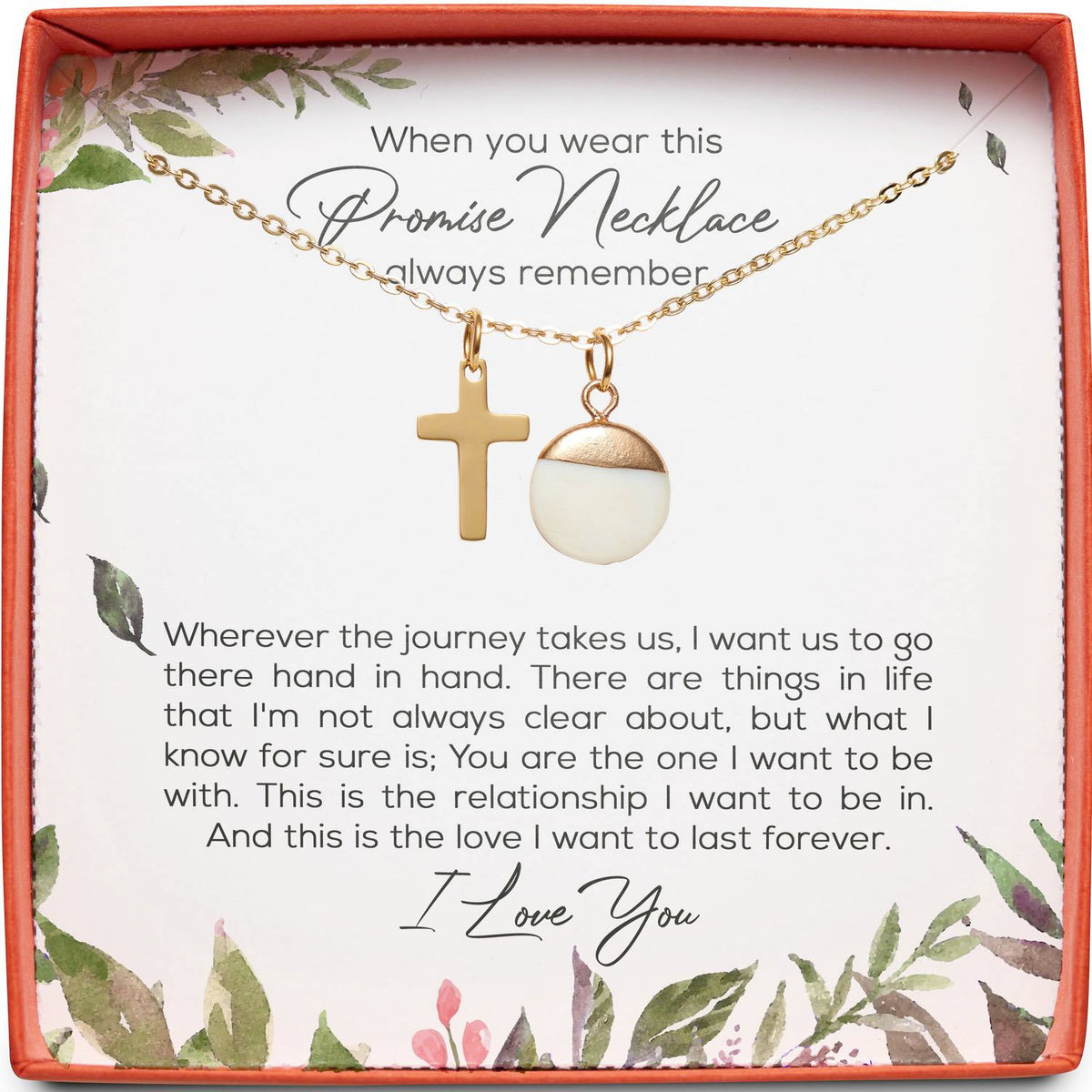 Promise Necklace | Wherever the Journey Takes Us | Cross Necklace