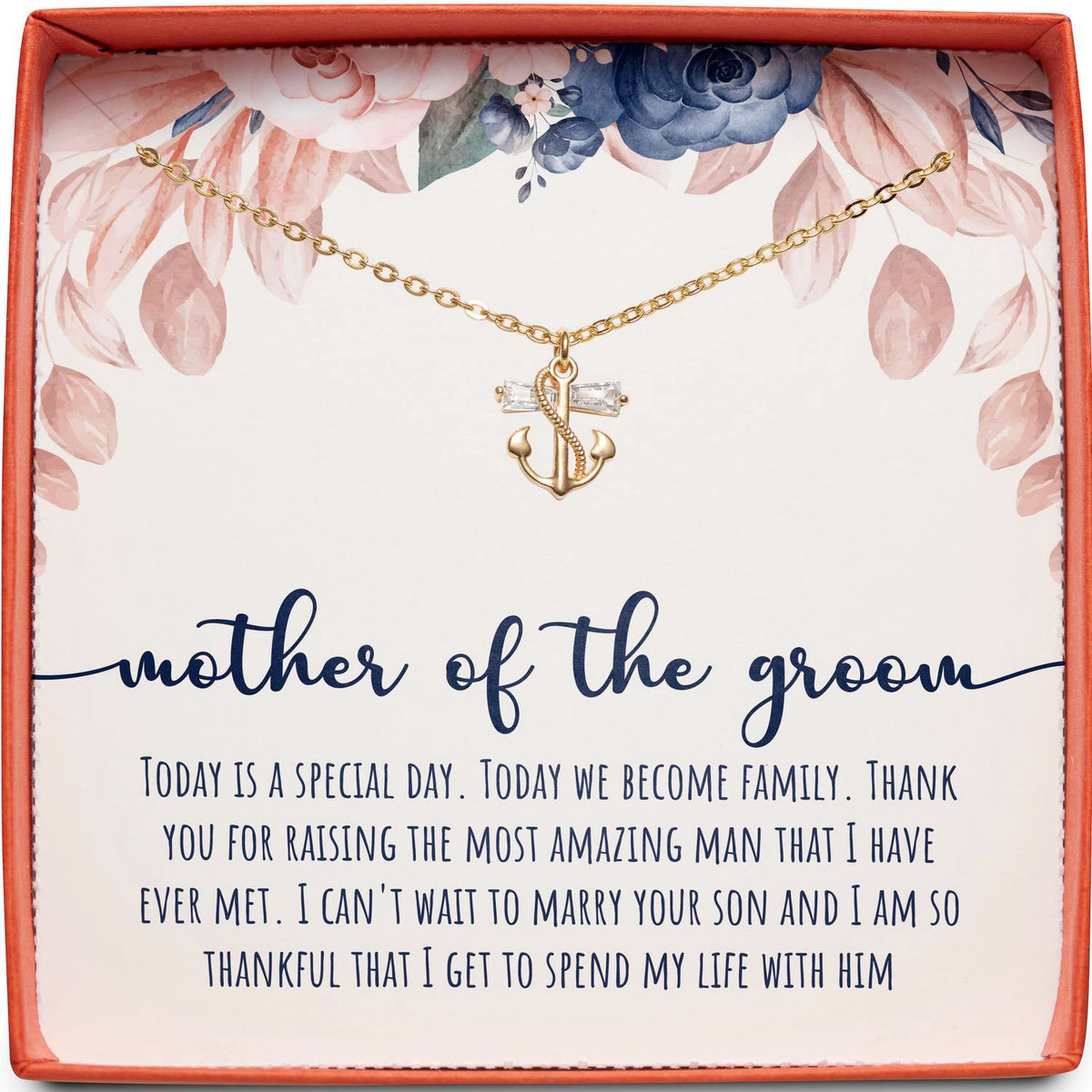 Amazon.com: MYOSPARK Mother in Law Wedding Gift from Bride Mother of the Groom  Necklace Gift To My New Mom On My Wedding Day Message Card (Mom My Wedding  Card NL) : Clothing,
