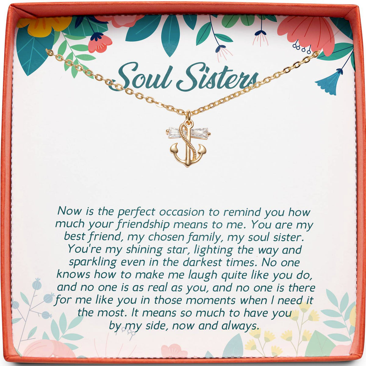 Soul Sisters | Even in the Darkest Time | Anchor Necklace