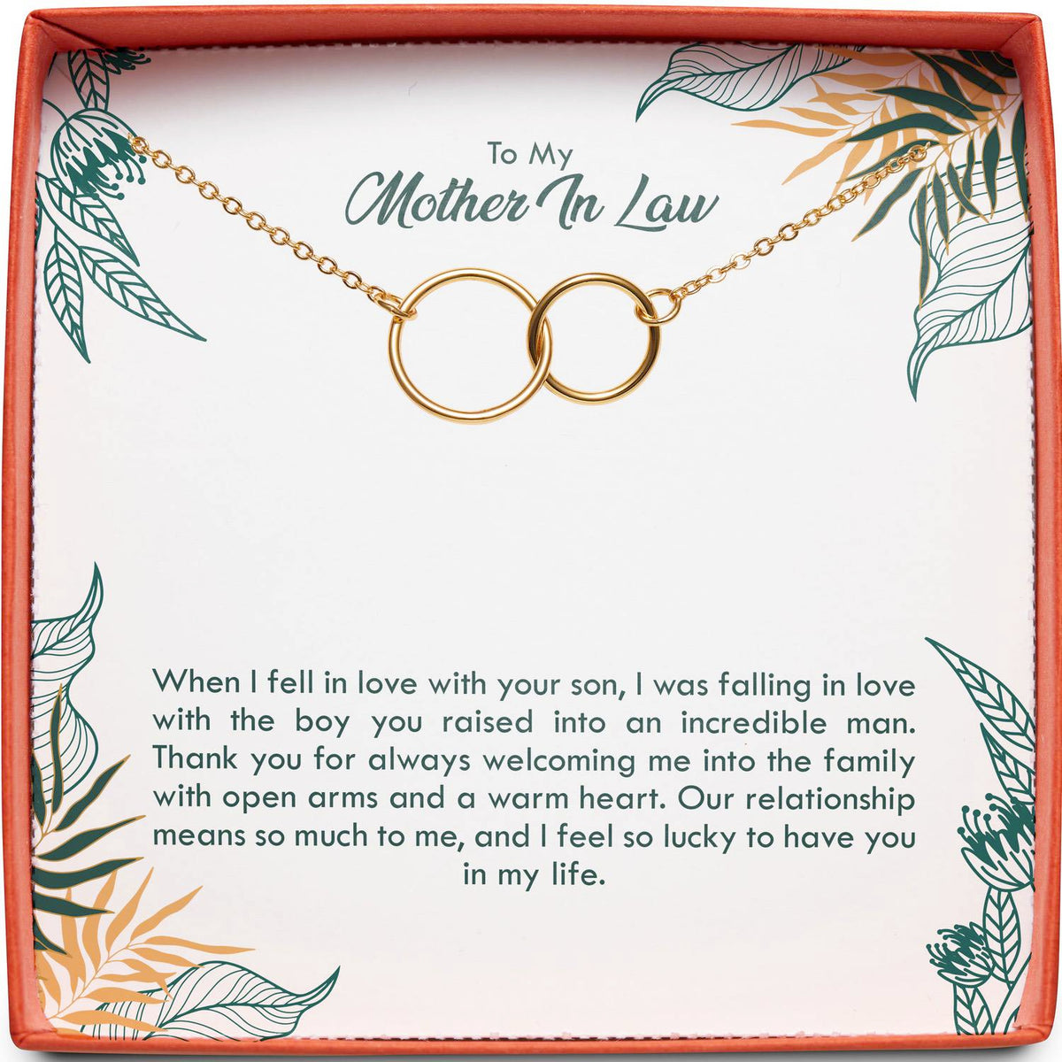 To My Mother In Law | The Boy You Raised | Interlocking Circles
