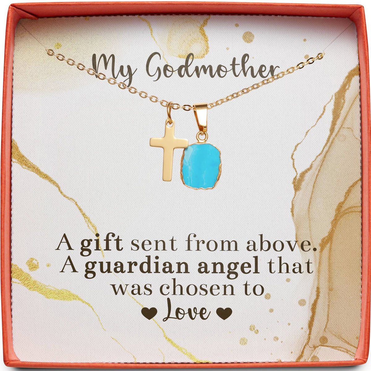Gift for Godmother | Gift Sent From Above | Cross Necklace