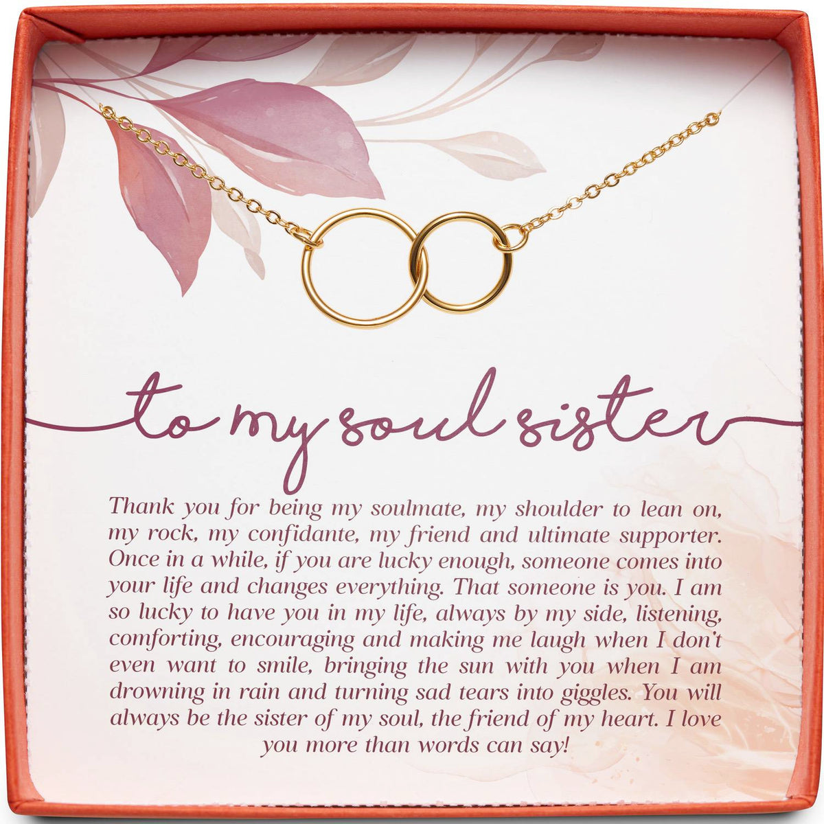 To My Soul Sister | Shoulder to Lean On | Interlocking Circles