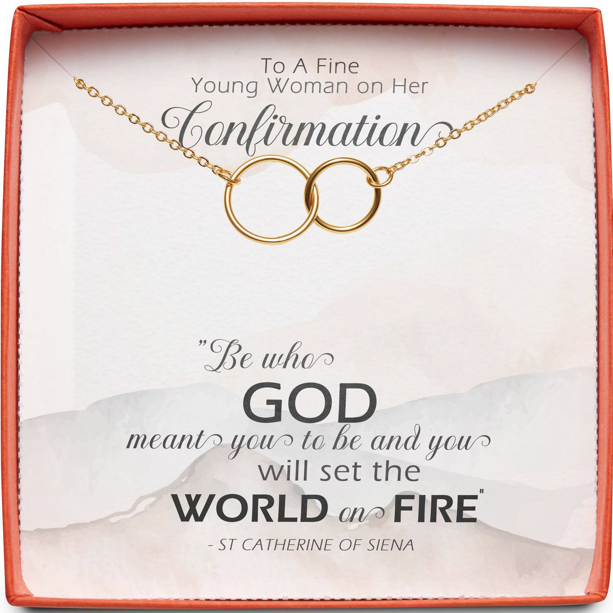 To A Fine Young Woman on Her Confirmation | Who God Meant You to Be | Interlocking Circles