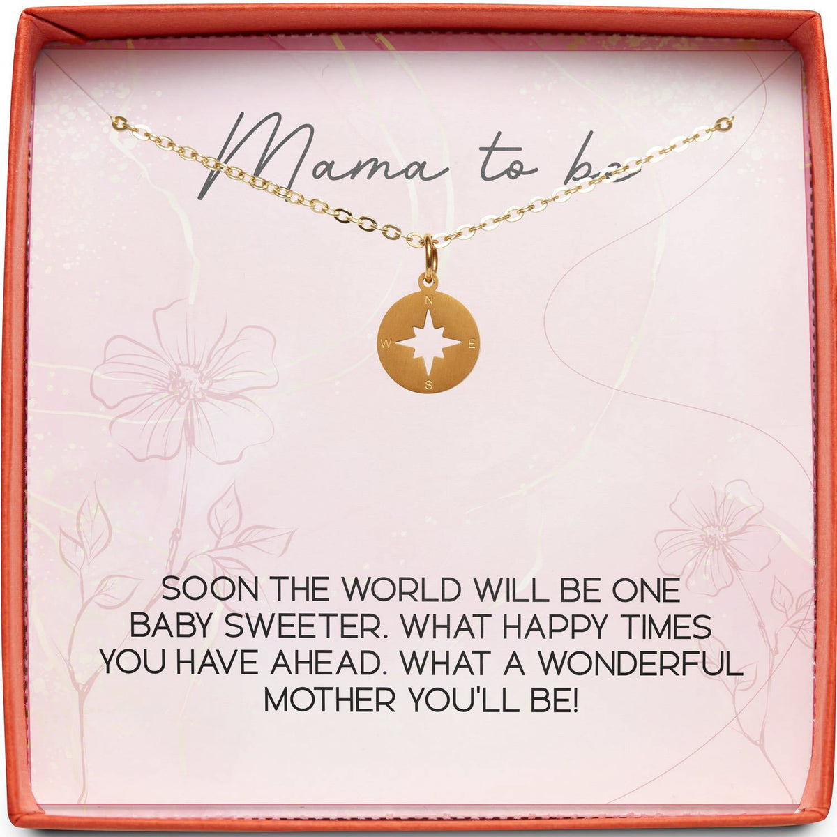 Mama to Be | One Baby Sweeter | Compass Necklace