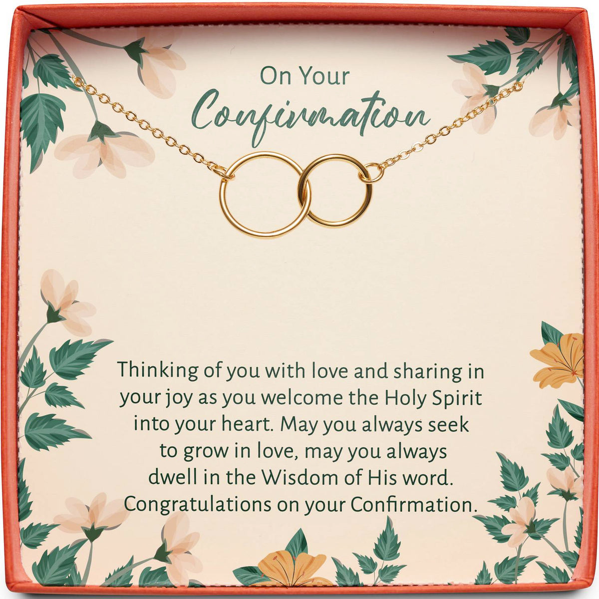 Confirmation Gift | Holy Spirit Into Your Heart | Interlocking Circles
