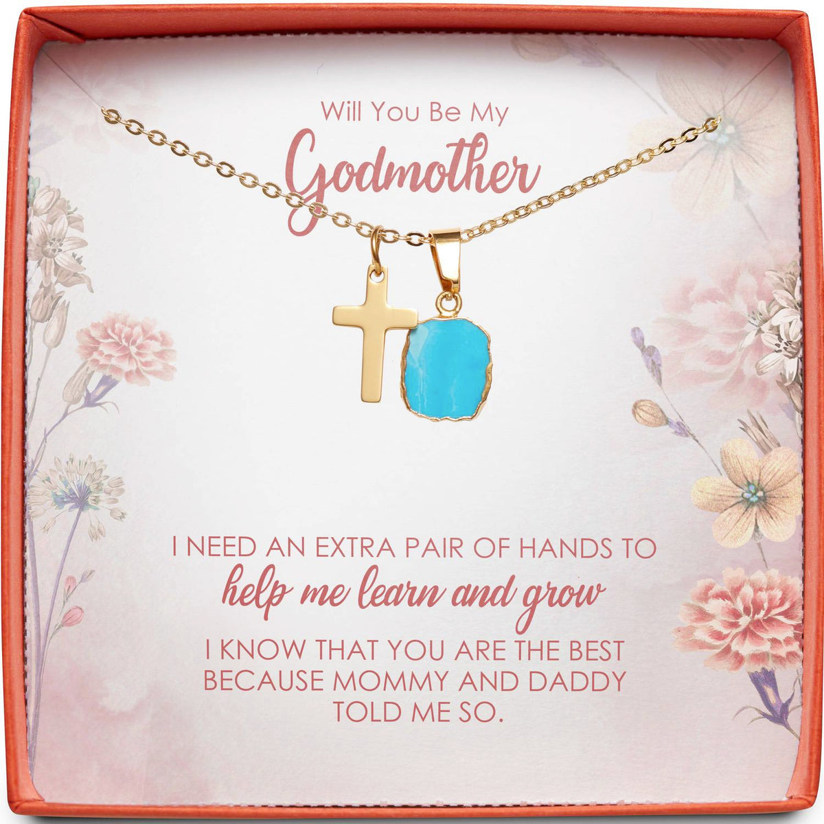 Will You Be My Godmother? | Extra Pair of Hands | Cross Necklace
