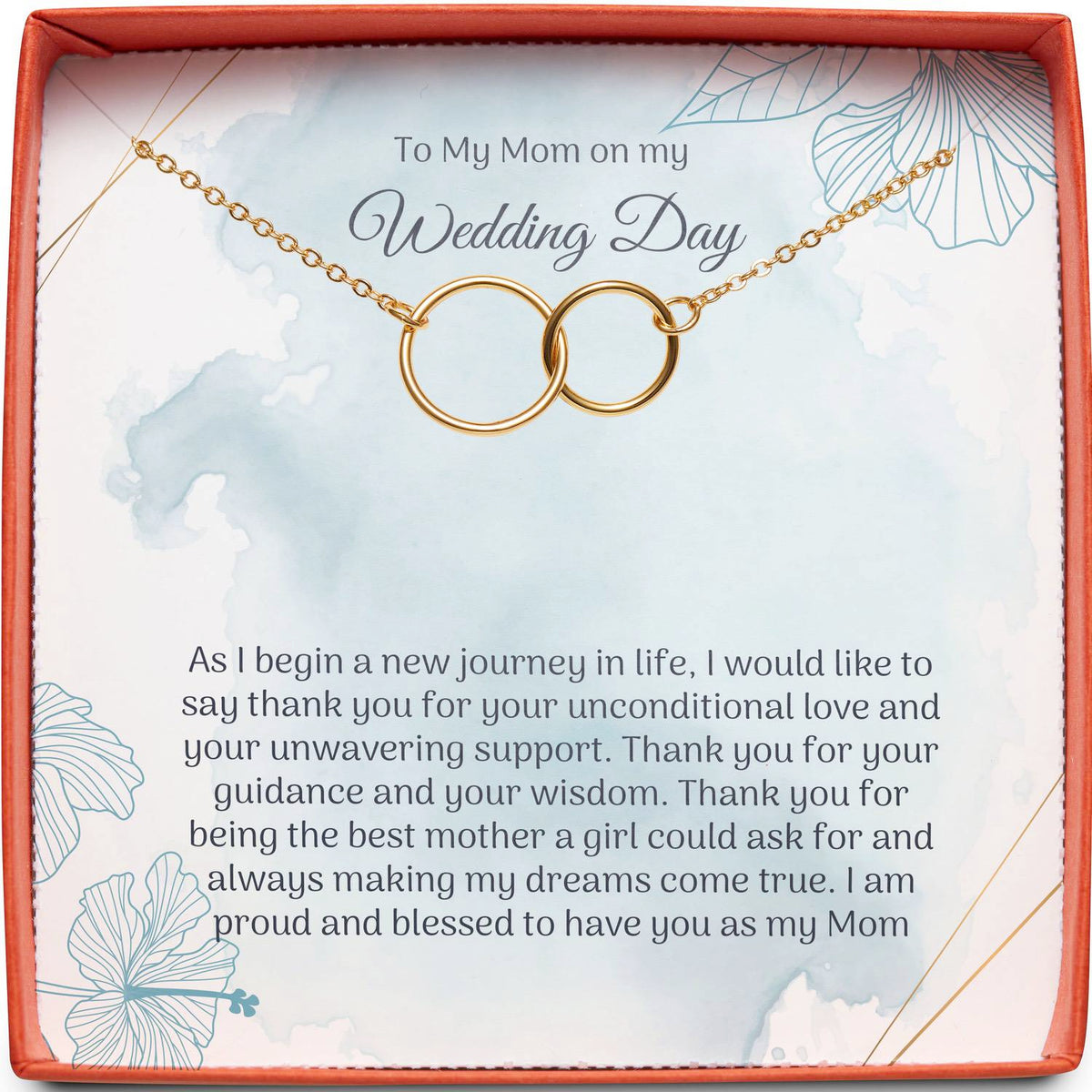 To My Mom on my Wedding Day (From Daughter) | Unwavering Support | Interlocking Circles