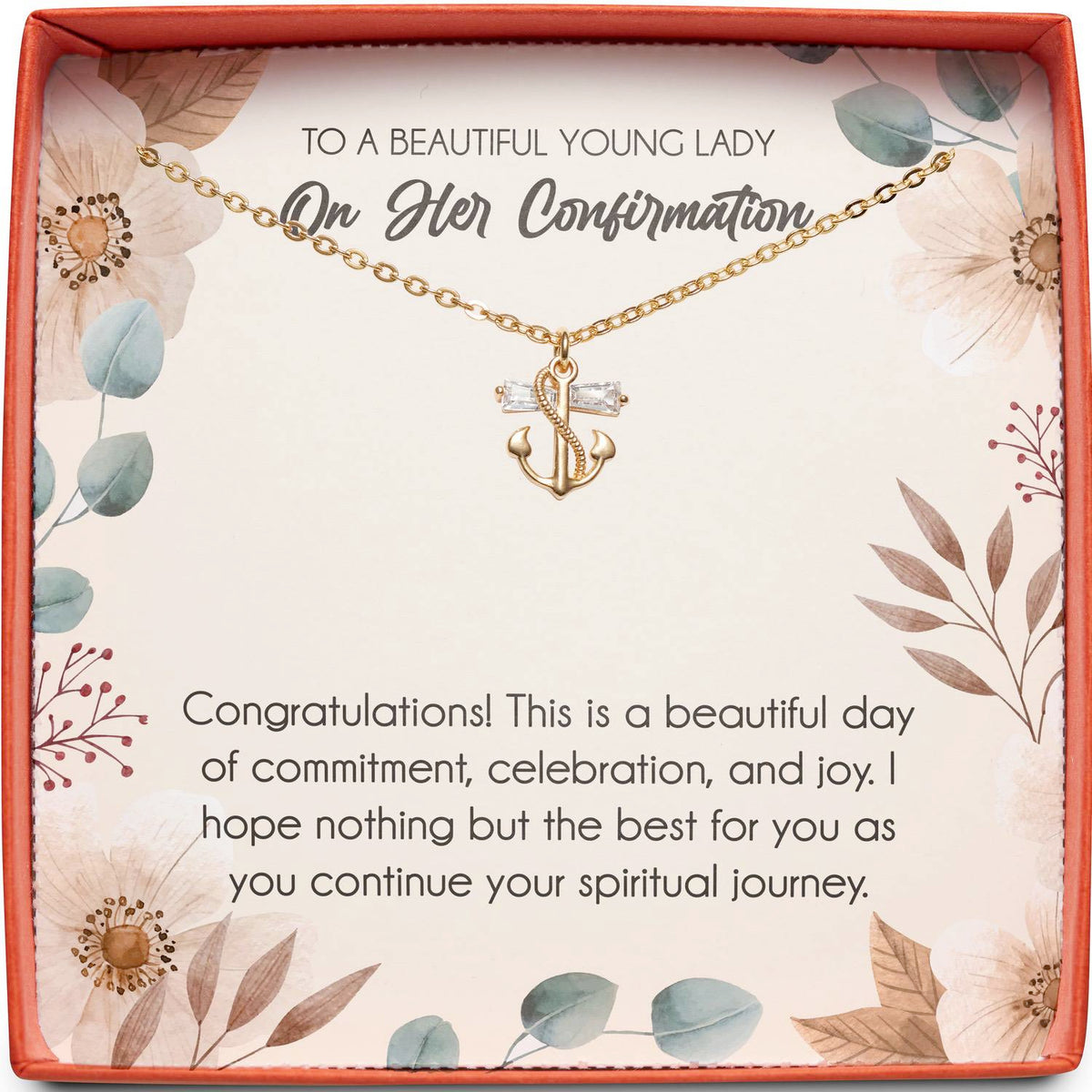 To A Beautiful Young Lady On Her Confirmation | Spiritual Journey | Anchor Necklace