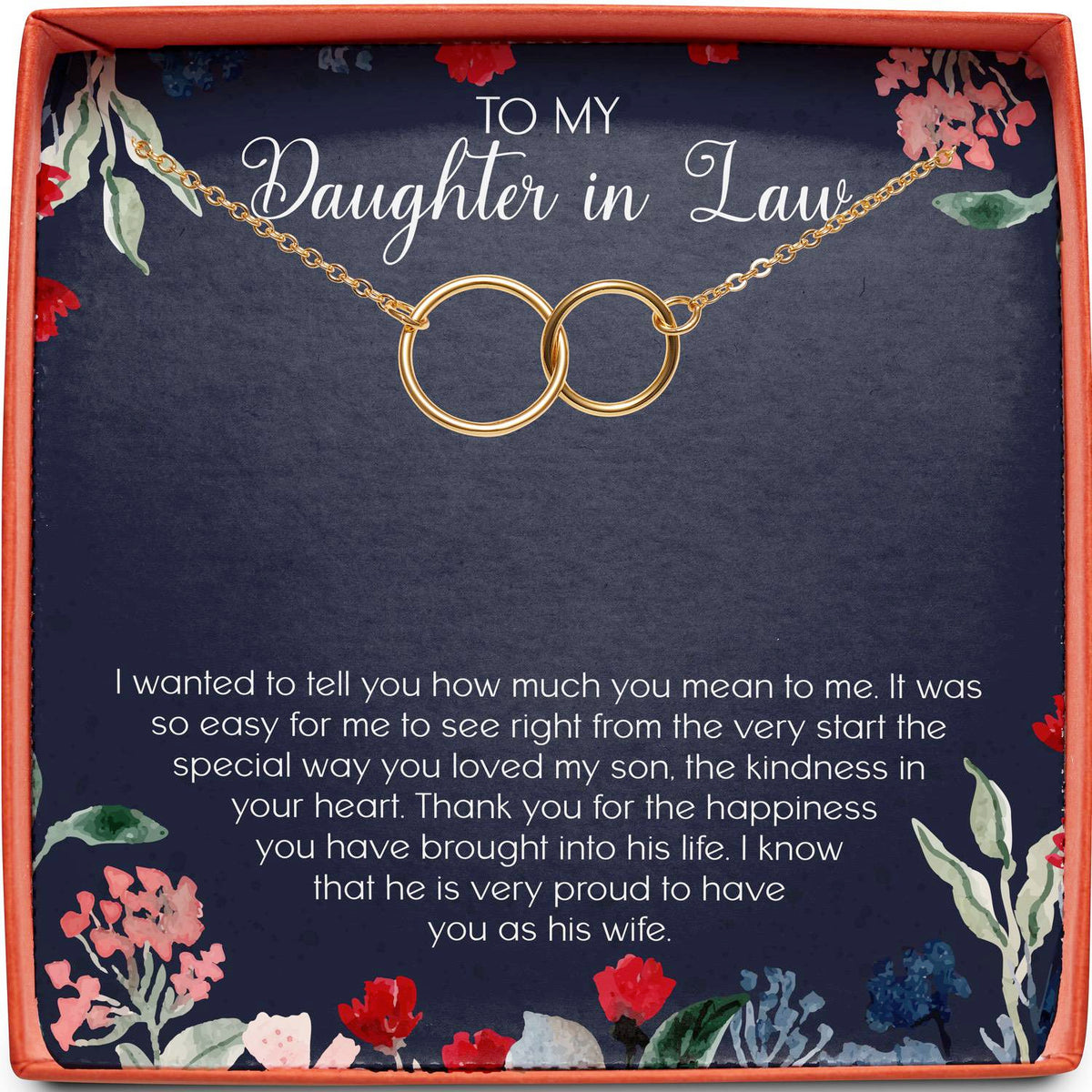 To My Daughter in Law | Kindness in Your Heart | Interlocking Circles