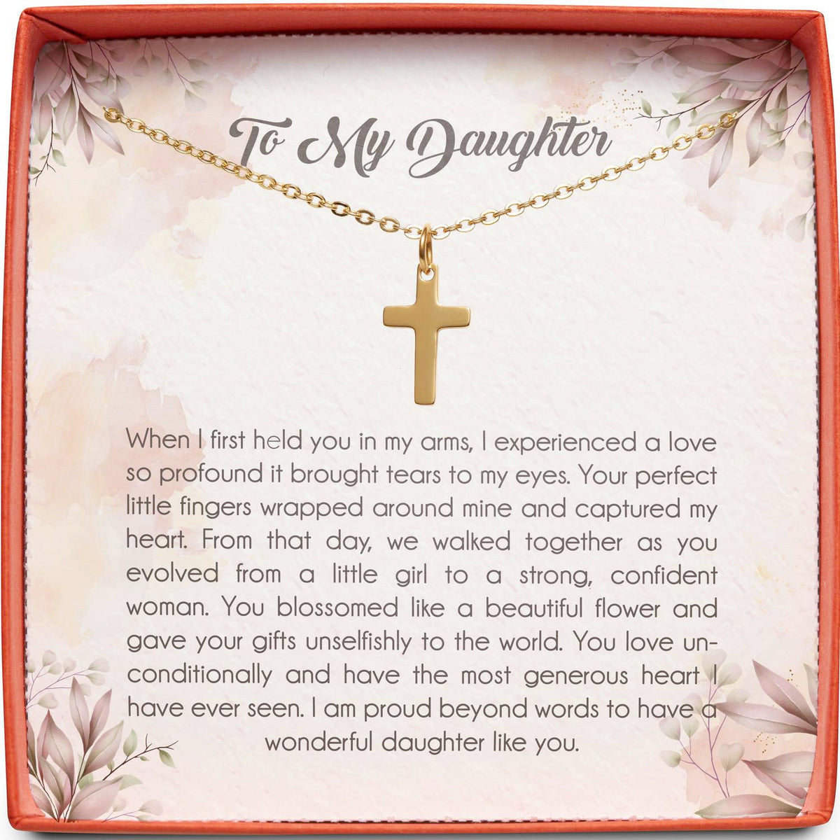 To My Daughter | Love So Profound | Cross Necklace