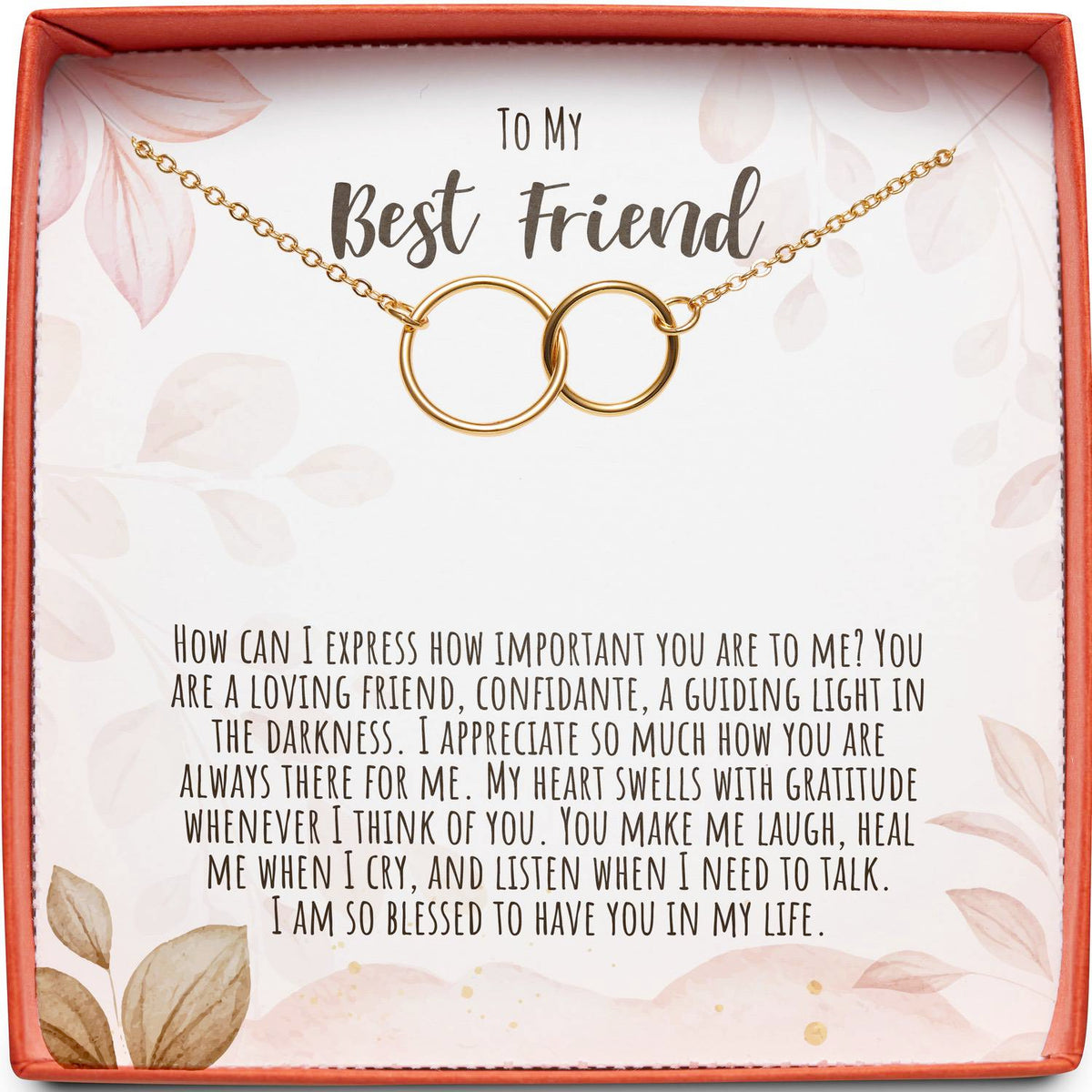 To My Best Friend | Guiding Light in the Darkness | Interlocking Circles