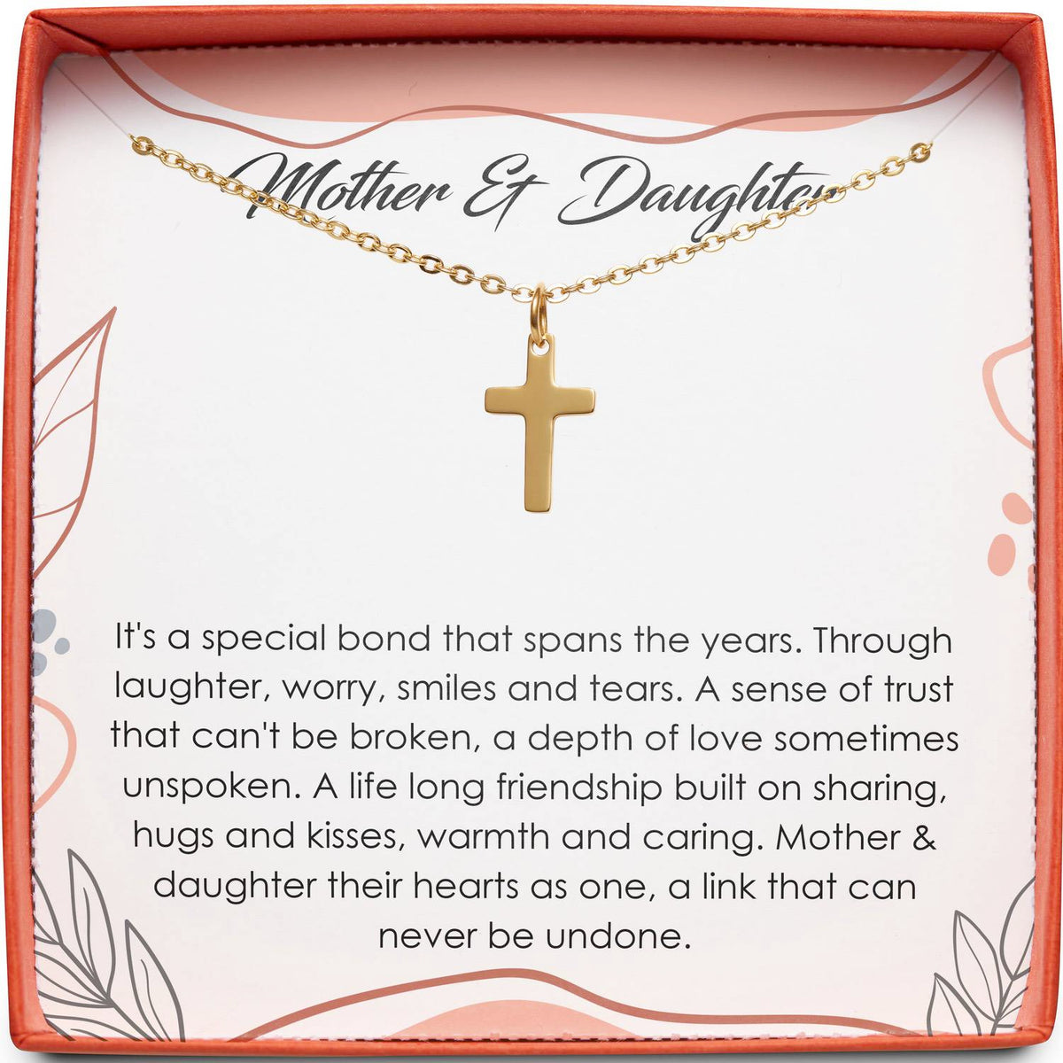 Mother &amp; Daughter | Special Bond | Cross Necklace