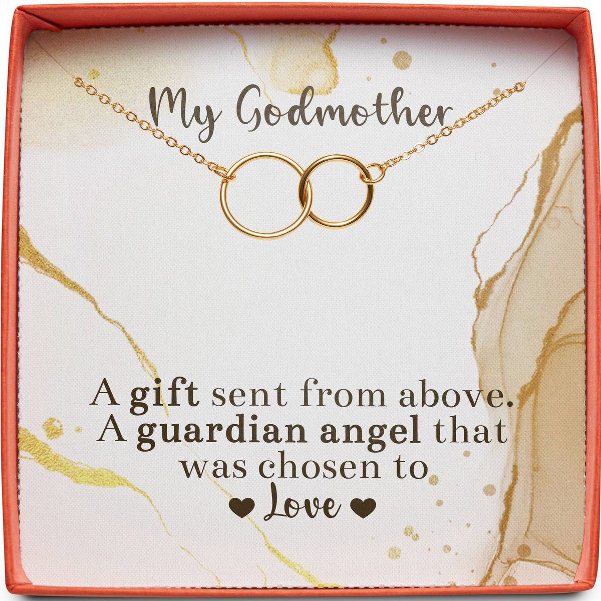 Gift for Godmother | Gift Sent From Above | Interlocking Circles