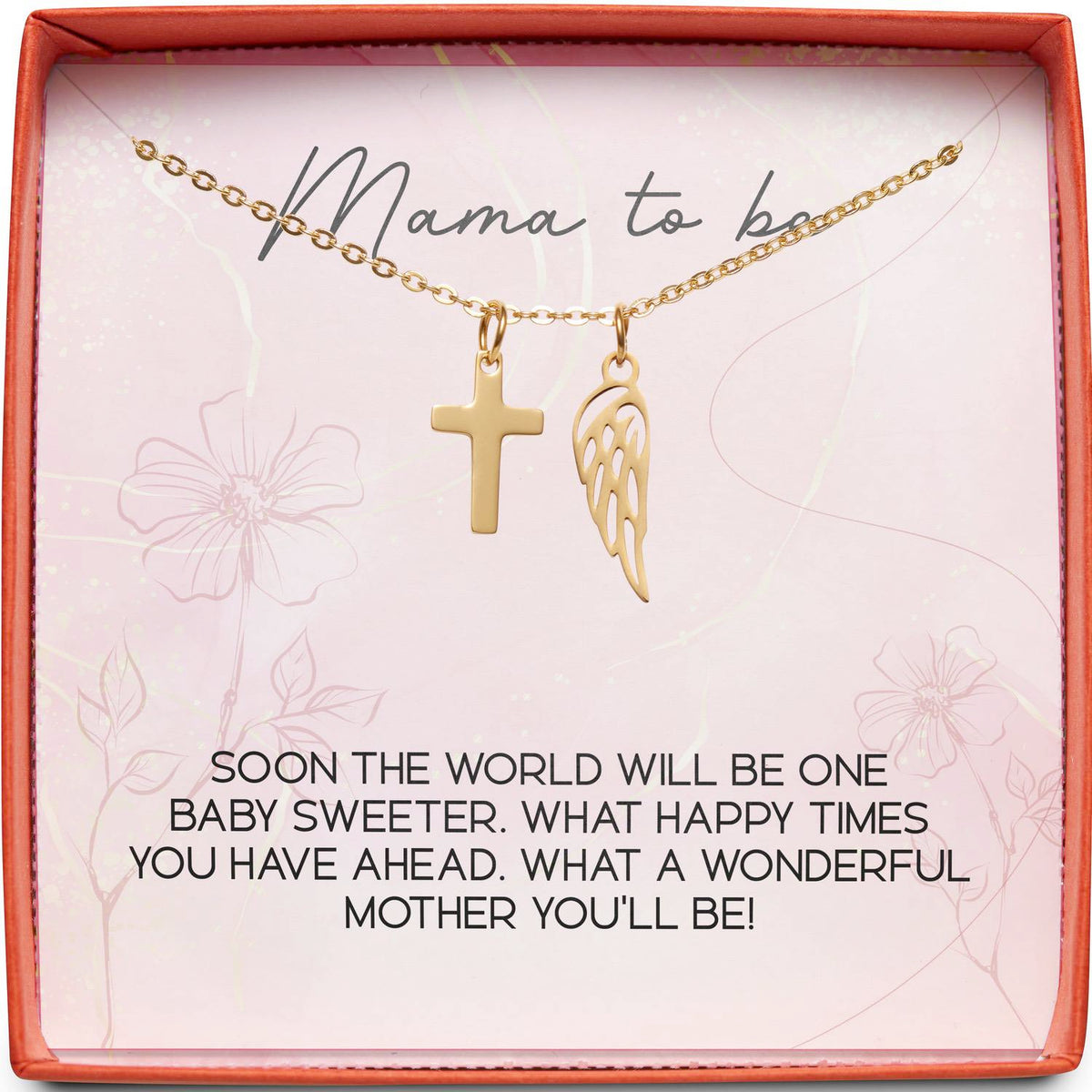 Mama to Be | One Baby Sweeter | Cross Necklace