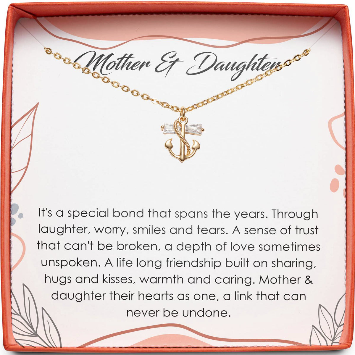 Mother &amp; Daughter | Special Bond | Anchor Necklace