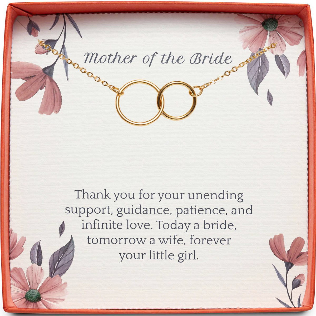 Mother of the Bride (From Daughter) | Forever Your Little Girl | Interlocking Circles