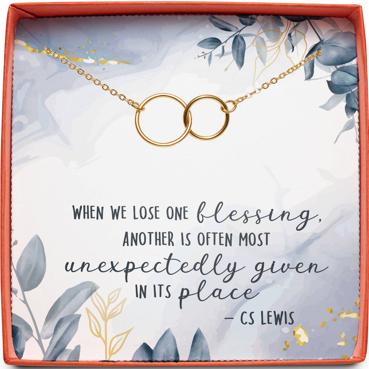 Miscarriage Sympathy Gift | When We Lose One Blessing | Interlocking Circles
