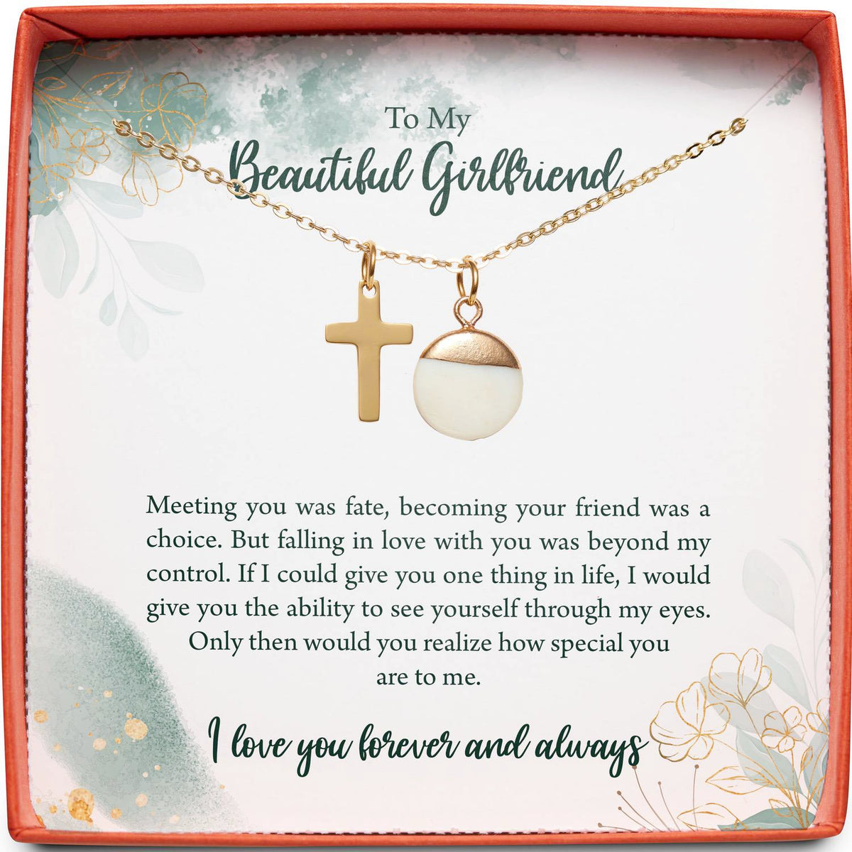 To My Beautiful Girlfriend | Beyond My Control | Cross Necklace