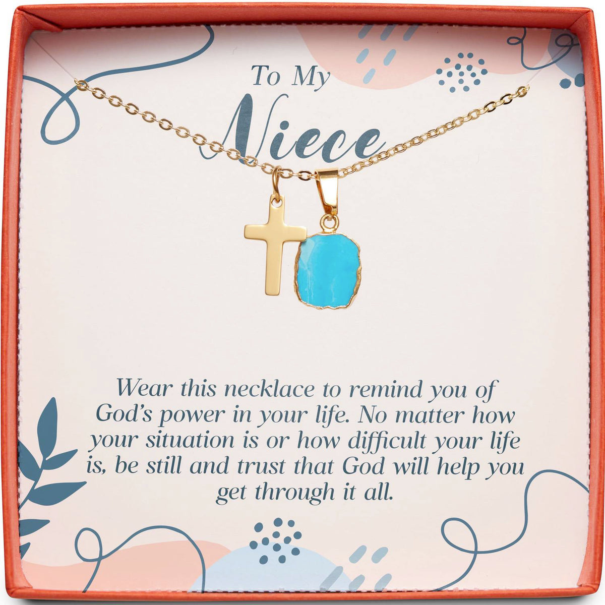 To My Niece | God&#39;s Power in Your Life | Cross Necklace