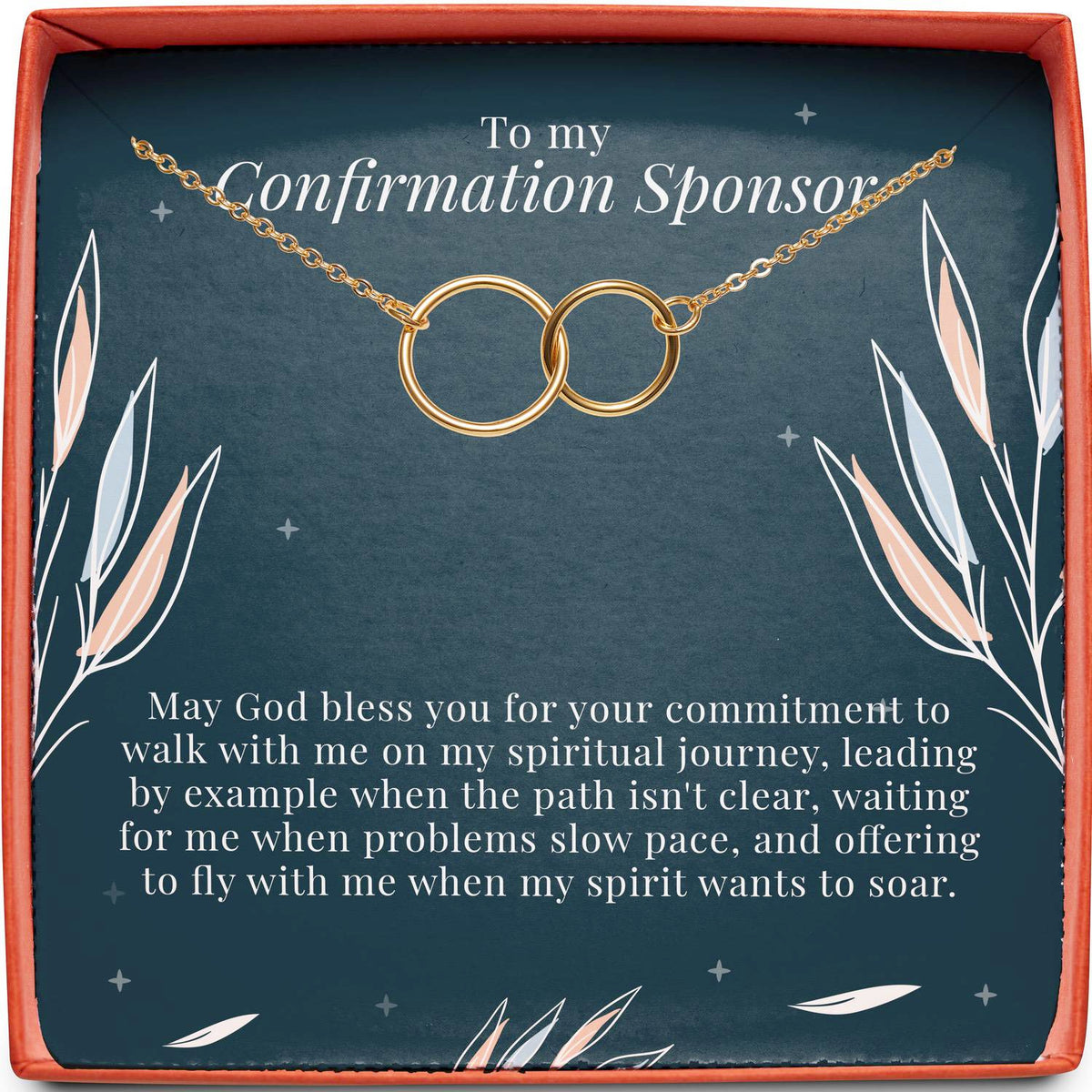 To My Confirmation Sponsor | May God Bless You | Interlocking Circles