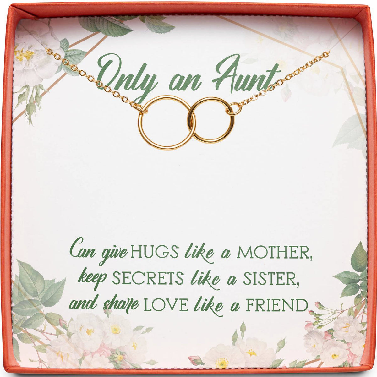 Only an Aunt | Hugs Like a Mother | Interlocking Circles